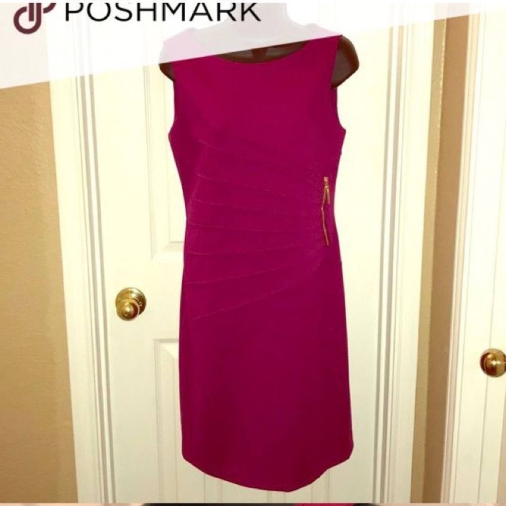 🔥NWT IVANKA TRUMP MAGENTA DRESS SIZE 10